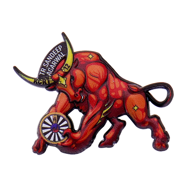 текстурированная эмалевая булавка на заказ