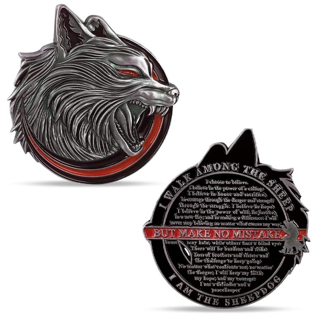 Изготовленная на заказ полицейская монета с тонкой синей линией, военный подарок