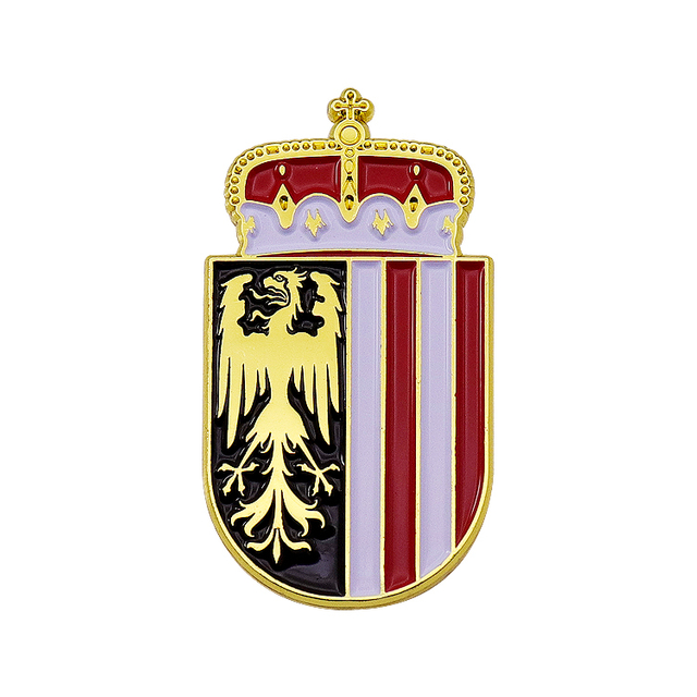 текстурированная эмалевая булавка на заказ