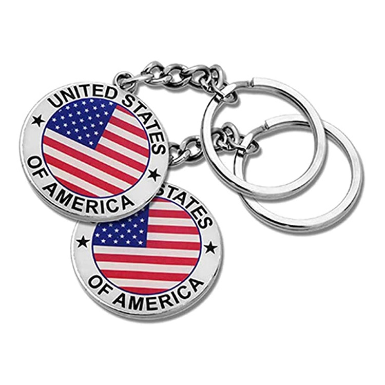  Серебряная сувенирная коллекция New York Metal Keychain Ring Bundle Bulk