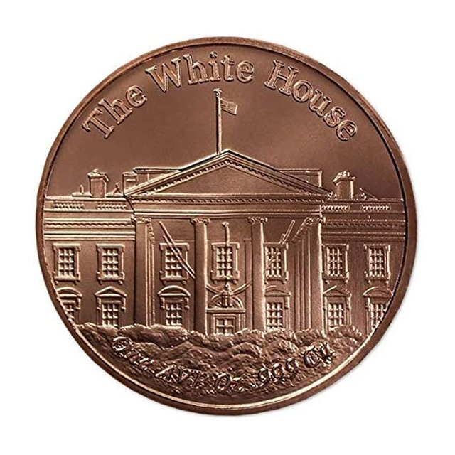 Изготовленная на заказ медная круглая монета из чистой меди 1 унция