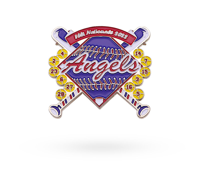 Твердая эмалированная булавка