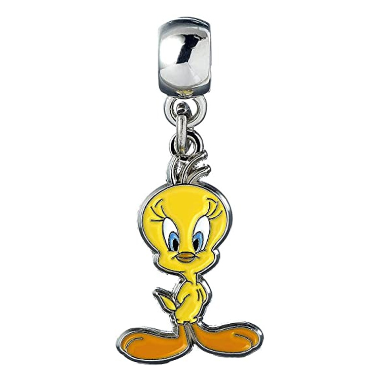 Custom Cute Metal Tweety Bird Enamel Keychain