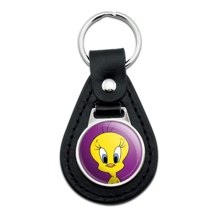 Custom Cute Metal Tweety Bird Enamel Keychain